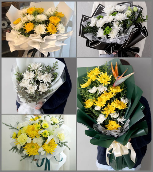浙江省丽水莲都区白事花束代送